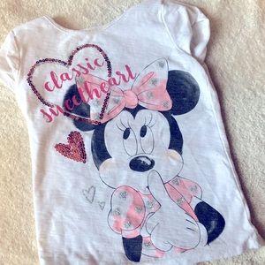 Cute Minnie Mouse short sleeve girls